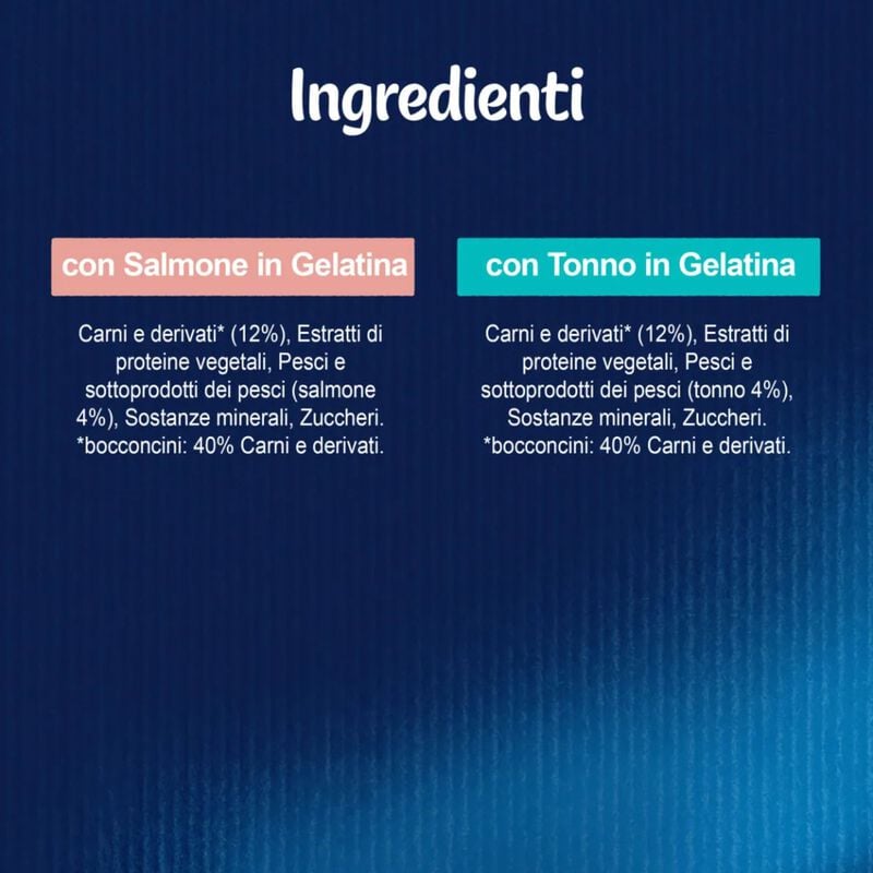 Felix Le Ghiottonerie Cat Selezioni con pesci Salmone con Tonno 72 pz x 85 gr