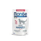 Monge Monoprotein Cat Adult Sterilised Pat&eacute; Manzo 85 gr