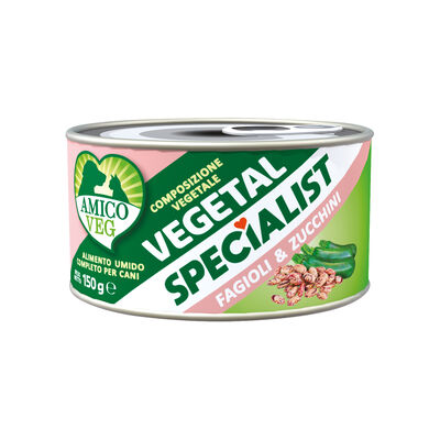 Amico Veg Specialist Vegetal Dog Adult zucchini e fagioli 150g