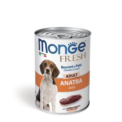 Monge Fresh Dog Adult Bocconi in Paté con Anatra 400 gr