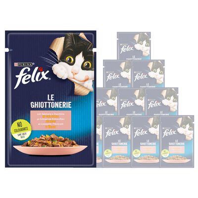 Felix Le Ghiottonerie Cat Adult con Salmone e Zucchine 85 gr