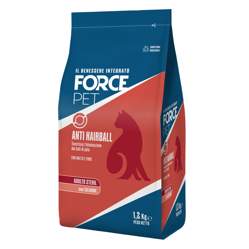 Forcepet Cat Adult Steril Antihairball con salmone 1,2kg