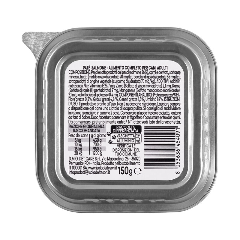Naturalpet Premium Dog Adult All breeds Paté Salmone 150gr