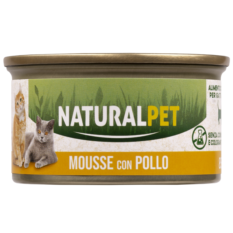 Naturalpet Cat Adult Mousse con Pollo 85 gr
