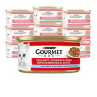 Gourmet Rosso Cat Adult Tocchetti Mignon in Salsa con Salmone e Trota 195 gr image number 0