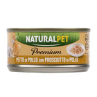 Naturalpet Premium Cat Adult Petto di pollo con prosciutto di pollo 70gr image number 0