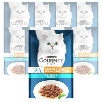 Gourmet Perle Cat Adult Filettini in Salsa con Tonno 85 gr
