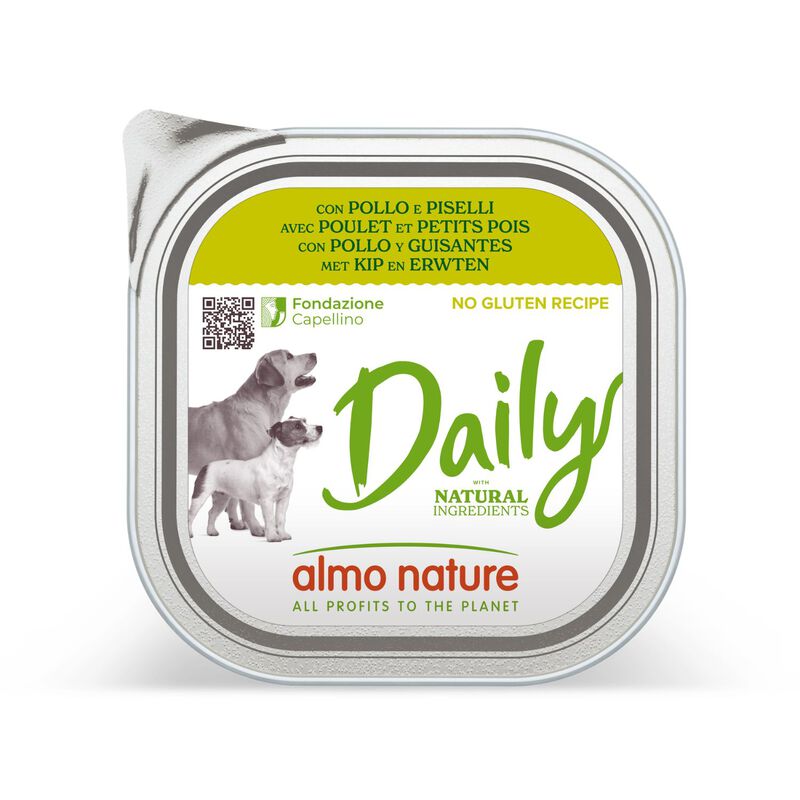 Almo Nature Daily Dog Adult Pollo Piselli 300gr