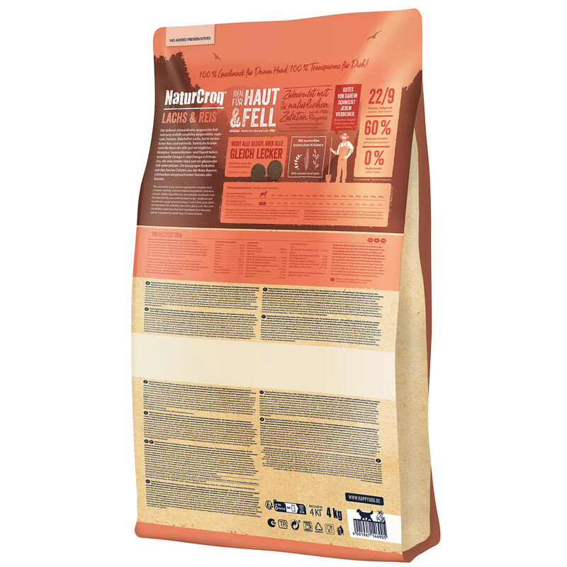 Happy Dog Adult NaturCroq Salmone e riso 4 kg