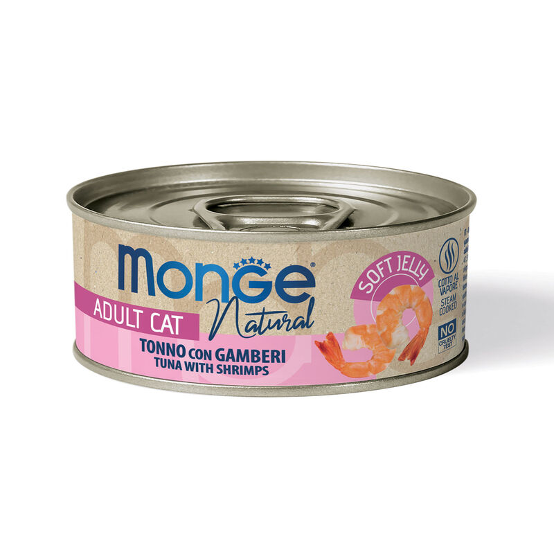 Monge Natural Cat Adult Tonno con Gamberi in jelly 80 gr