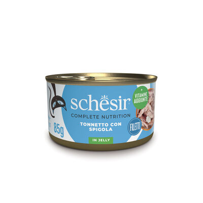 Schesir Complete Nutrition Gatto Tonno e Spigola jelly 85g