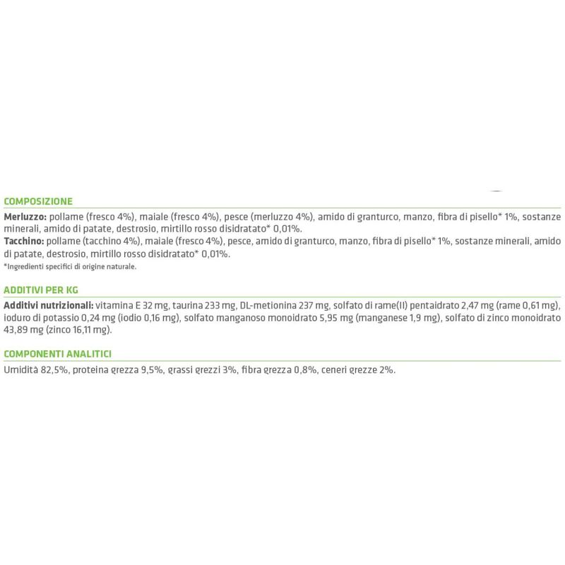 Natural Trainer Cat Adult Sterilised con Tacchino e Merluzzo 85gx24pz