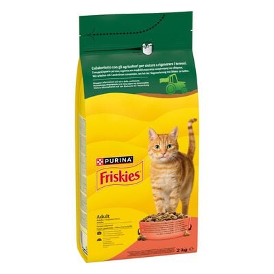 Friskies Cat Adult con Manzo, Pollo e Verdure 2 kg