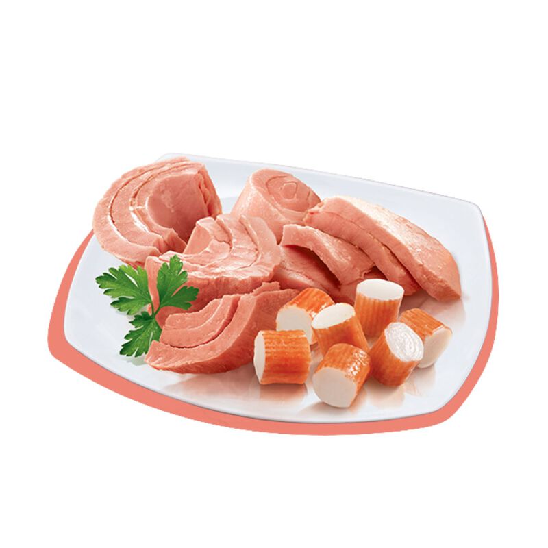 Petreet Cat Tonno rosa con  granchio 6 x 70 gr