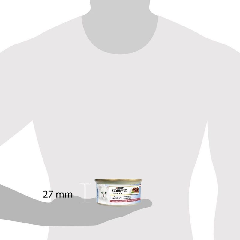 Gourmet Diamant Cat Adult Sfilaccetti con Manzo Naturale 85 gr