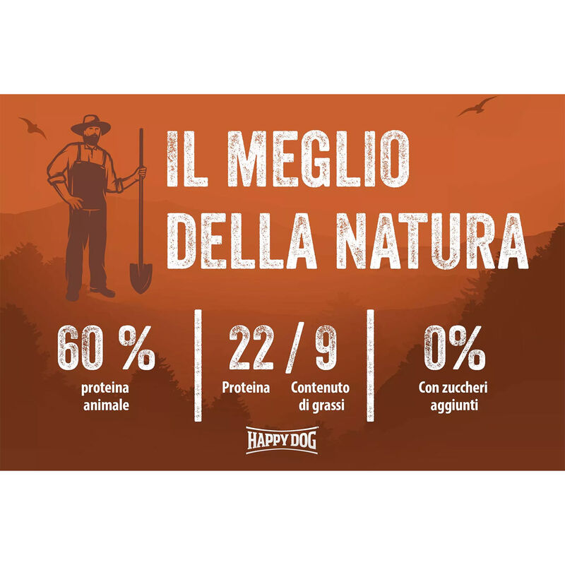 Happy Dog Adult NaturCroq Manzo e riso 4 kg