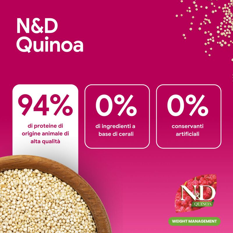 N&D Farmina Quinoa Weight Management Dog Medium & Maxi Agnello 2,5 kg