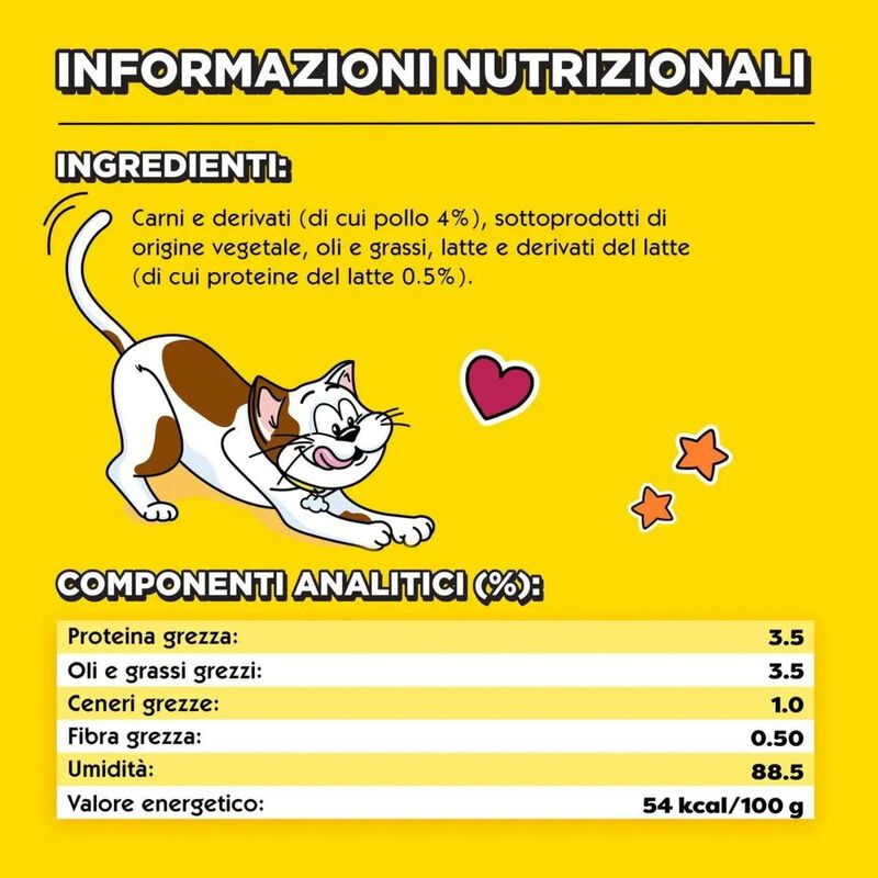 Catisfactions Snack per Gatto Creamy Erba Gatta 4pz x 10gr