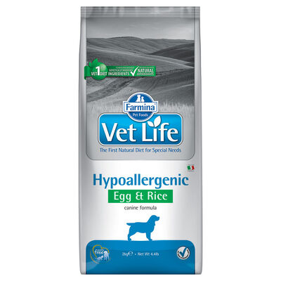 Farmina Vet Life Dog Hypoallergenic Uova e Riso 2 kg