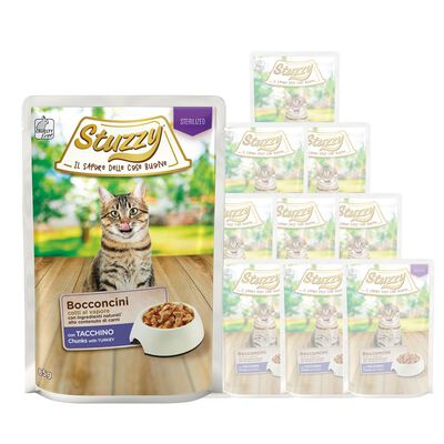 Stuzzy Cat Sterilized Bocconcini con Tacchino 85 gr