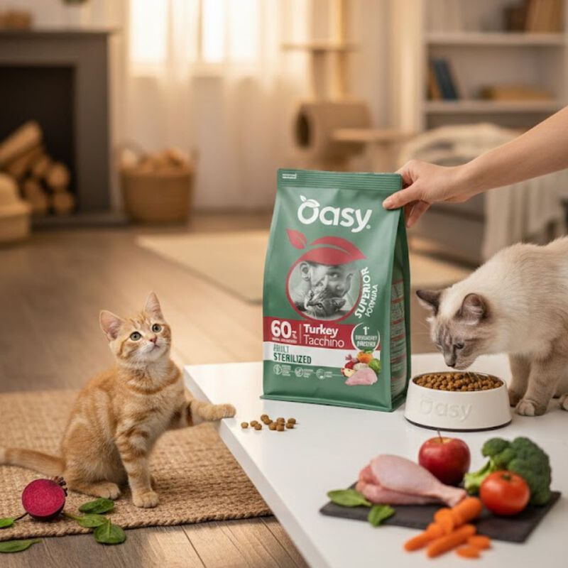 Oasy Superior Formula Cat Adult Sterilized al Tacchino 1,5 kg