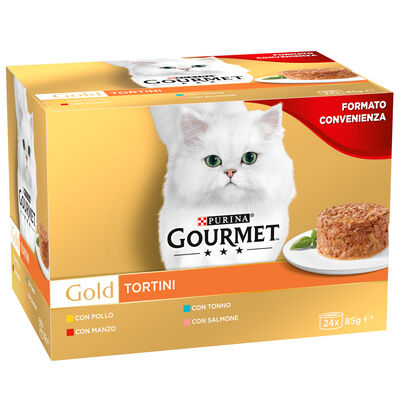 Gourmet Gold Cat Adult Tortini 24x85 gr