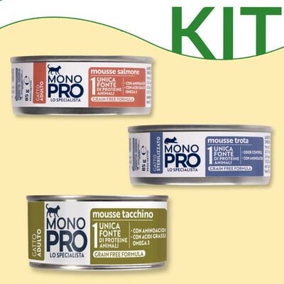 Kit Degustazione Monopro Cat Mousse 85 gr