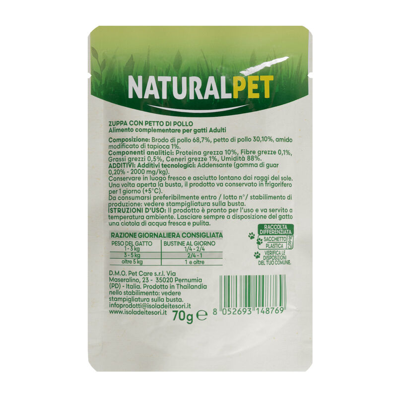 Naturalpet Cat Adult Zuppa Pollo 70 g