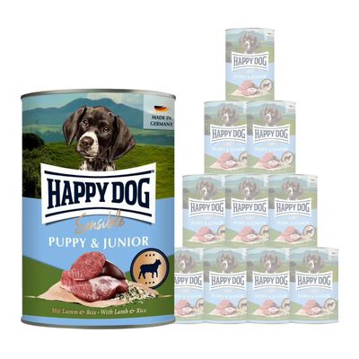 Happy Dog Sensible Puppy & Junior Agnello e riso 400 gr