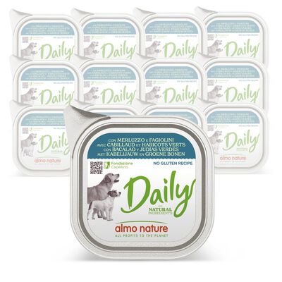 Almo Nature Daily Dog Adult Merluzzo e fagiolini 100g 