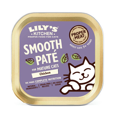 Lily's Kitchen Cat Senior Smooth Paté, Pollo 85 gr