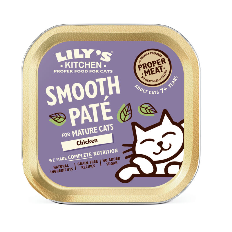 Lily's Kitchen Cat Senior Smooth Paté, Pollo 85 gr