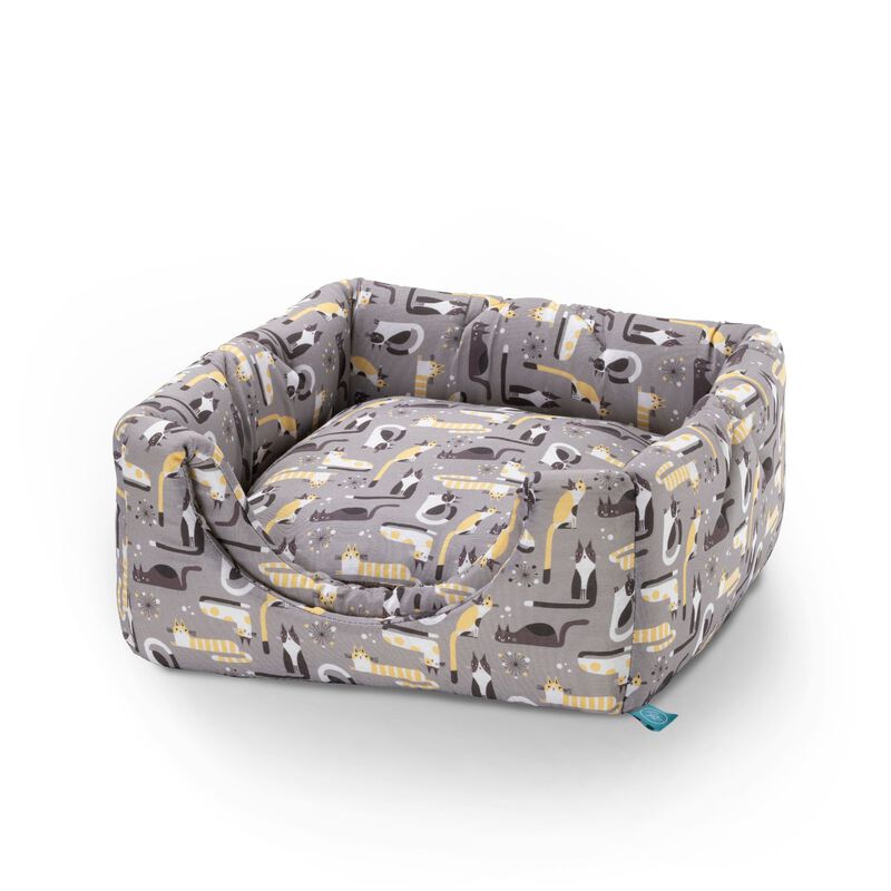 Leo Pet Cuccia Cubo Funny Cats con cuscino estraibile&nbsp;