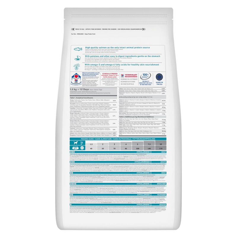 Hill's Science Plan Hypoallergenic Dog Adult Small & Mini Monoprotein Salmone 1,5Kg
