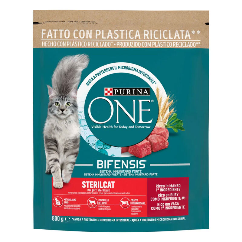 Purina One Bifensis Cat Sterilcat Manzo e Frumento 800 gr