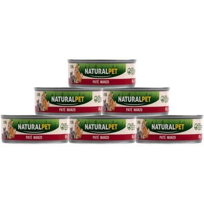 Naturalpet Cat Sterilised Pat&eacute; Manzo 85gr