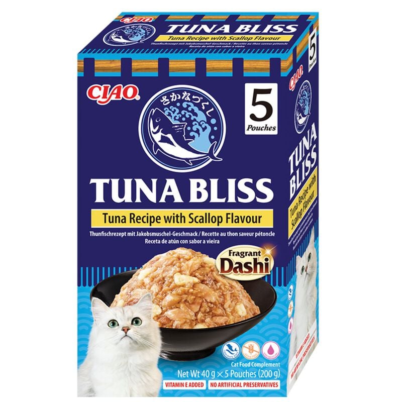 Ciao Tuna Bliss Tonno in brodo al sapore di Dashi e Gusto di Capesante 5x40 gr