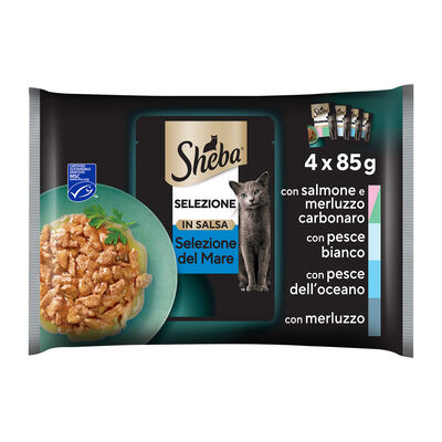 Sheba Cat Selezione in salsa del Mare 4x85 gr