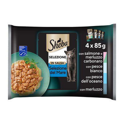 Sheba Cat Selezione in salsa del Mare 4 x 85 gr