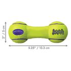 Kong AirDog Squeaker Dumbbell per cani Tg S Giallo