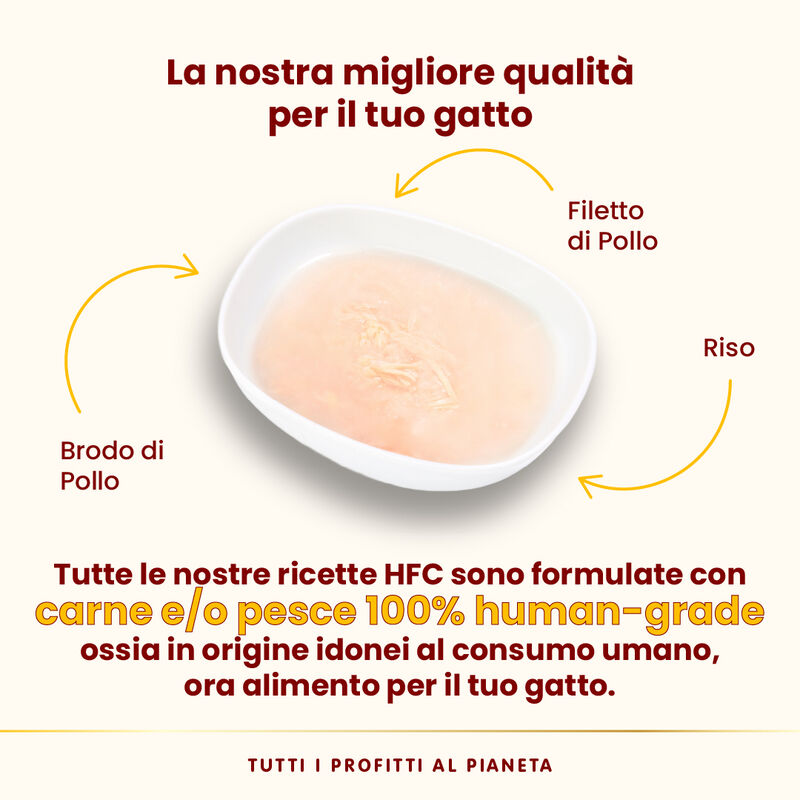 Almo Nature Cat HFC Hydration Help Brodo di Pollo 50g