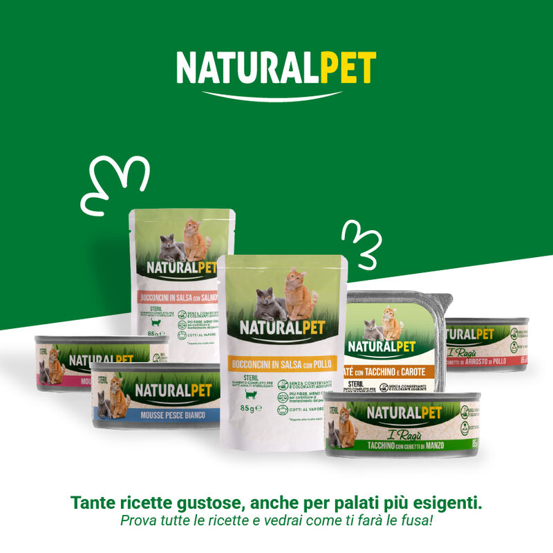 Naturalpet Cat Adult Mousse con Salmone 85 gr