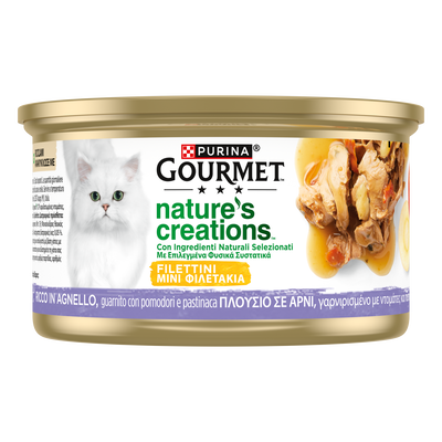 Gourmet Nature's Creations Cat Adult Ricco in Agnello con pomodori e pastinaca 85 gr