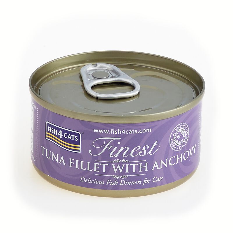 Fish4Cats Finest Cibo Umido per gatti Tonno e Acciughe 70 gr