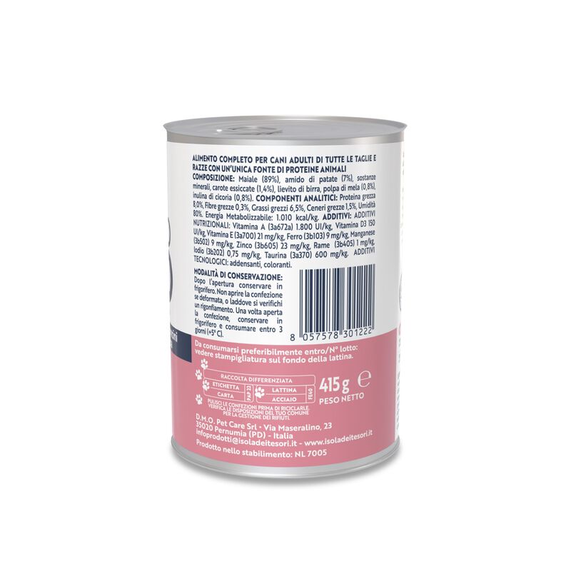 Monopro Bocconcini in Salsa per cani adulti con Maiale 415 gr