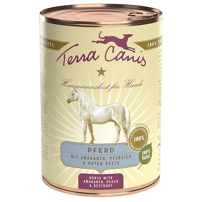 Terra Canis Dog Classic Cavallo con Amaranto, Pesca e Barbabietola 400gr