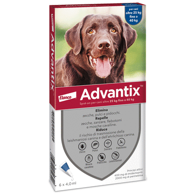 Advantix Spot On 25-40kg 6 pipette