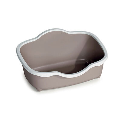 PetUp Toilette Aperta Sissi per Gatti colore Tortora