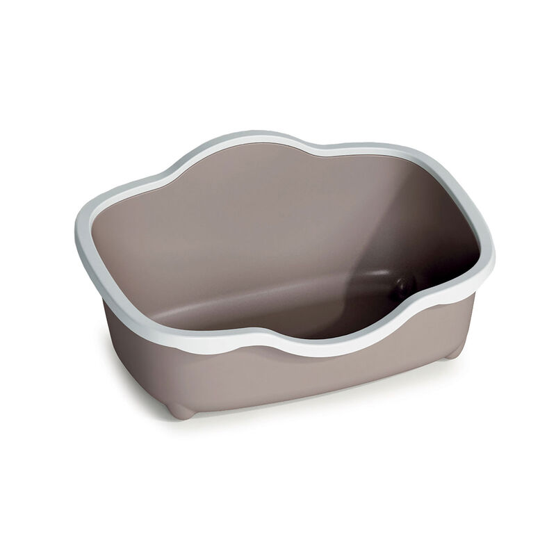 PetUp Toilette Aperta Sissi per Gatti colore Tortora