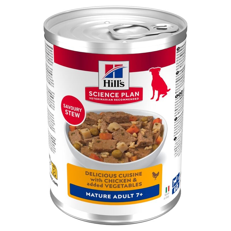 Hill's Science Plan Spezzatino per cani anziani Pollo e verdure 363 gr